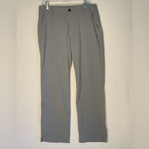 Under Armour Pants Mens 36 Light Gray Performance Polyester Golf 36X30